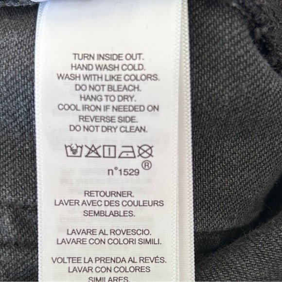 Lauren Ralph Lauren Black Waxed Denim Jeans Classic Preppy Wideleg Women’s 14W - Picture 6 of 10